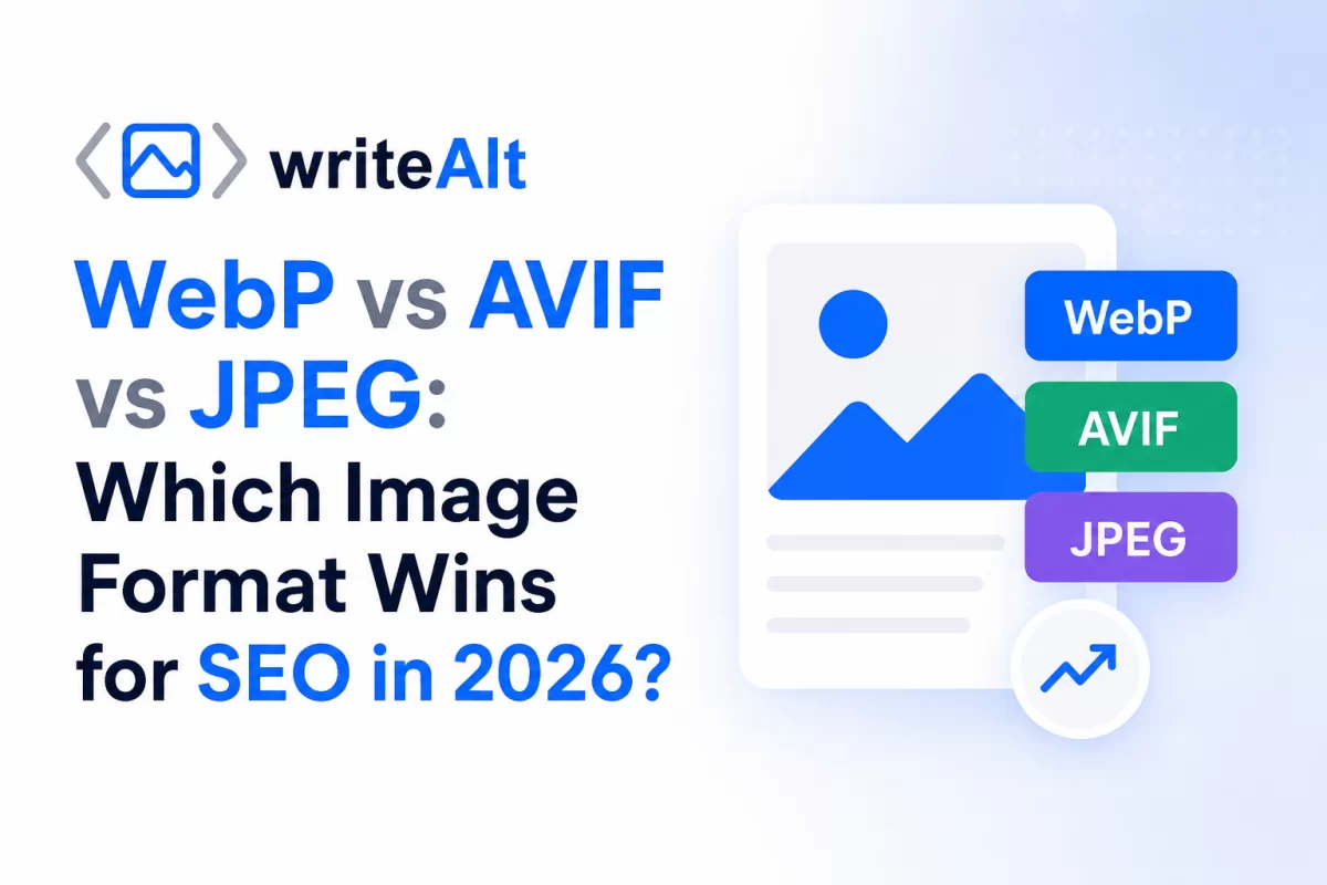 WebP vs AVIF vs JPEG: Which Image Format Wins for SEO in 2026? Compress Images. Speed Up Your Site.
