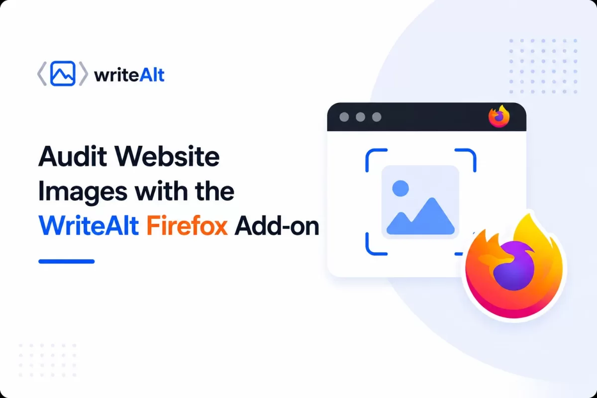 Audit Website Images with the WriteAlt Firefox Add-on